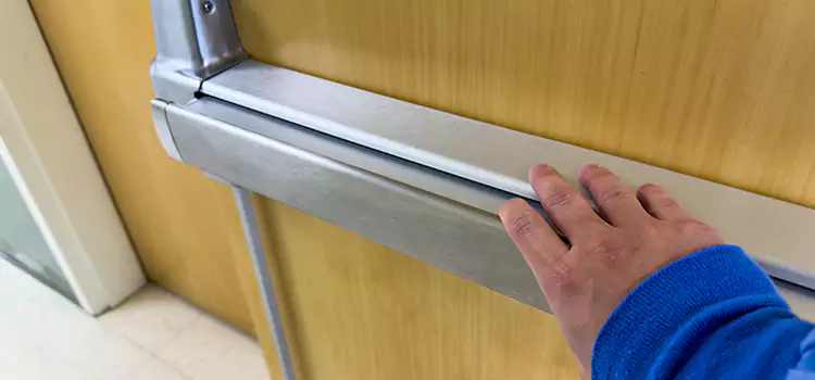 Installing a Push Bar on a Door Atascadero